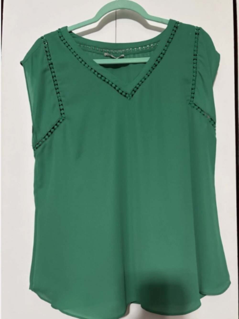 41 HAWTHORN Large L Sleeveless Gorgeous Green Summer Blouse/Top/Shirt